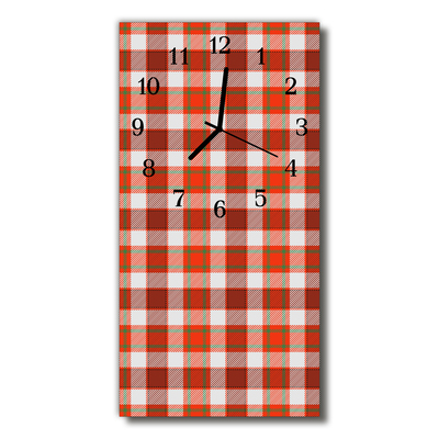 Glass Wall Clock Grid