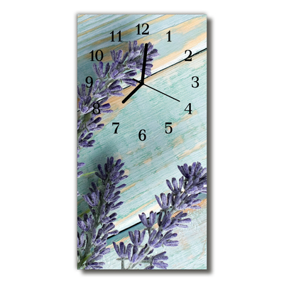 Glass Wall Clock Lavender