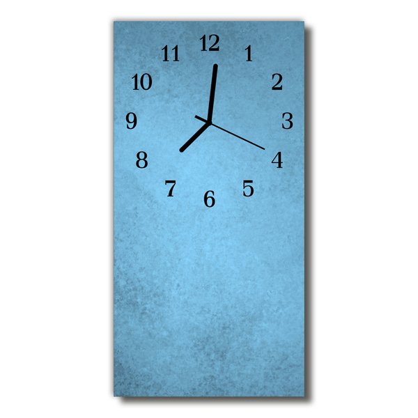 Glass Wall Clock Icy pattern