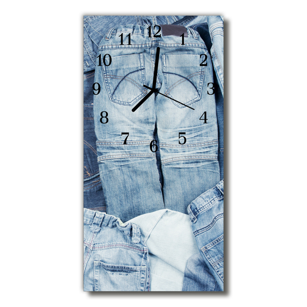 Glass Wall Clock Trousers