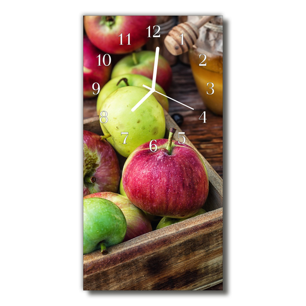 Glass Wall Clock Apple