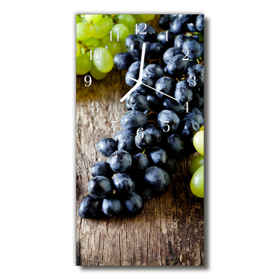 Glass Wall Clock Grape