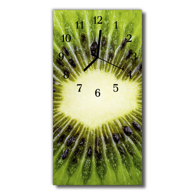 Glass Wall Clock Kiwi