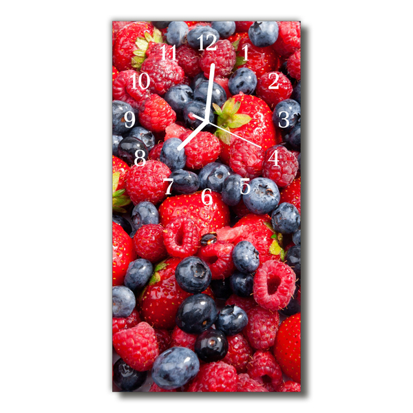 Glass Wall Clock Berrymix