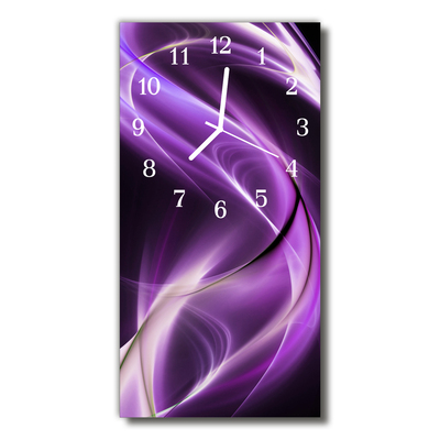 Glass Wall Clock Waves