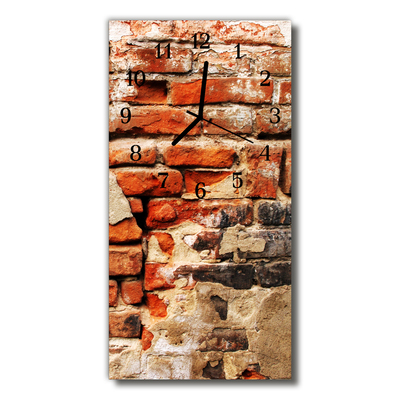 Glass Wall Clock Brick wall