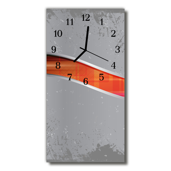 Glass Wall Clock Strip