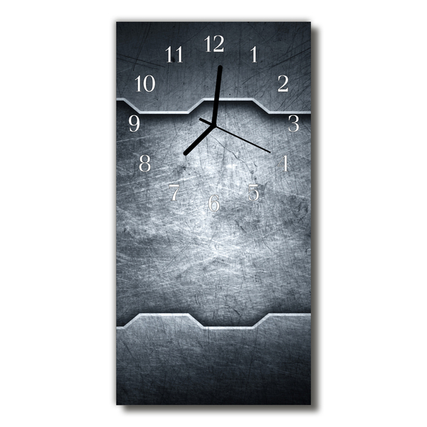 Glass Wall Clock Metal