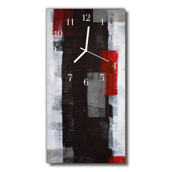 Glass Wall Clock Abstract