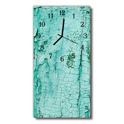 Glass Wall Clock Bark