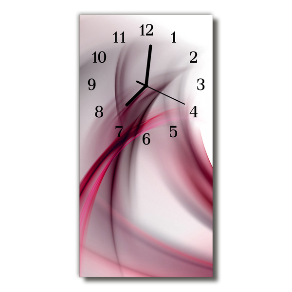 Glass Wall Clock Abstract