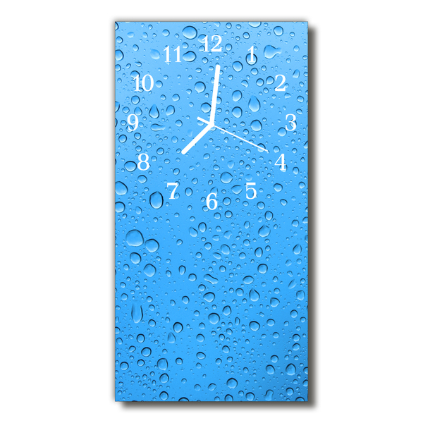 Glass Wall Clock Waterdrop