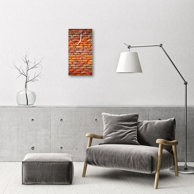 Glass Wall Clock Brick wall