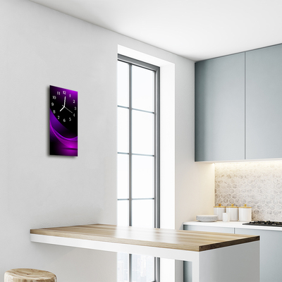 Glass Wall Clock Abstract