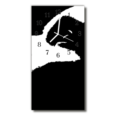 Glass Wall Clock Abstract