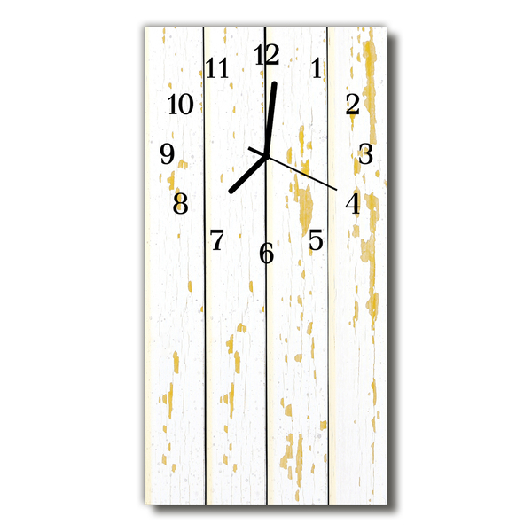 Glass Wall Clock Wood floor