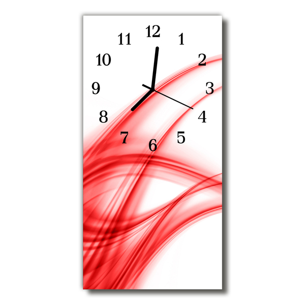 Glass Wall Clock Abstract