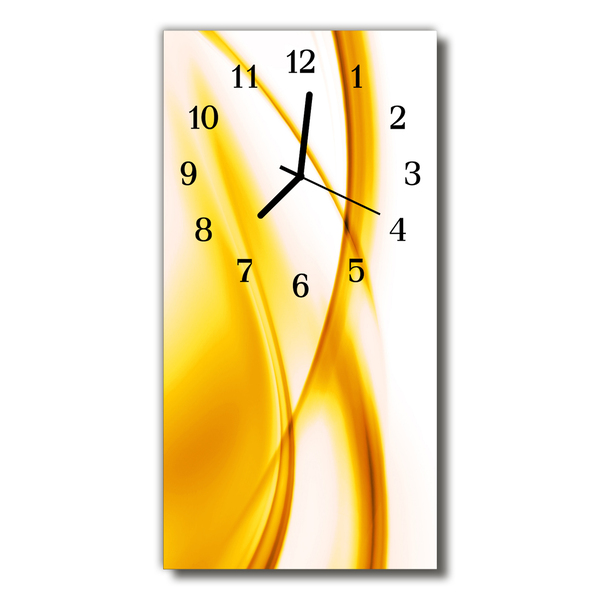 Glass Wall Clock Abstract