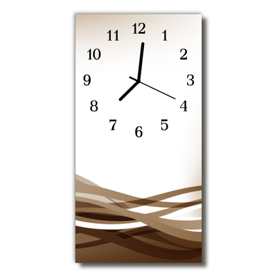 Glass Wall Clock Waves