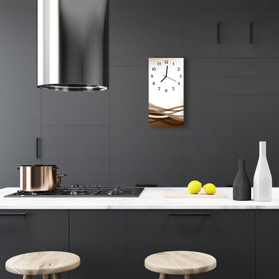 Glass Wall Clock Waves