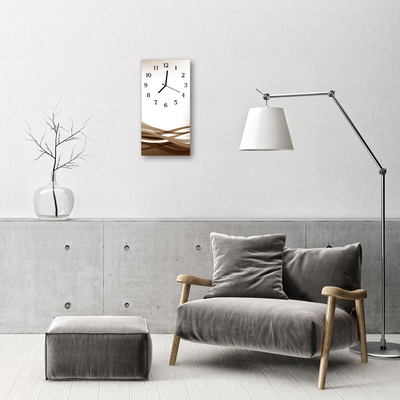 Glass Wall Clock Waves