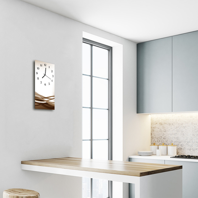 Glass Wall Clock Waves
