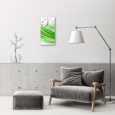 Glass Wall Clock Abstract