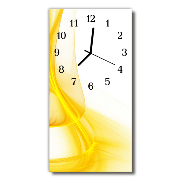 Glass Wall Clock Abstract