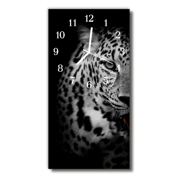 Glass Wall Clock Tiger