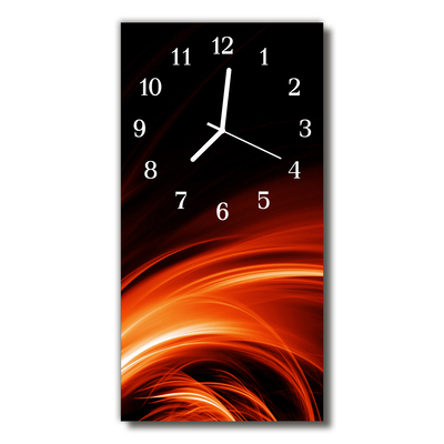 Glass Wall Clock Abstract