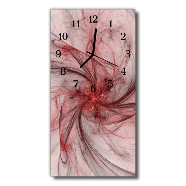 Glass Wall Clock Abstract