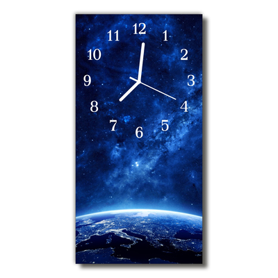 Glass Wall Clock Space