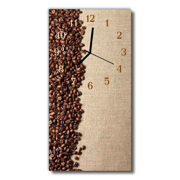 Glass Wall Clock Beans