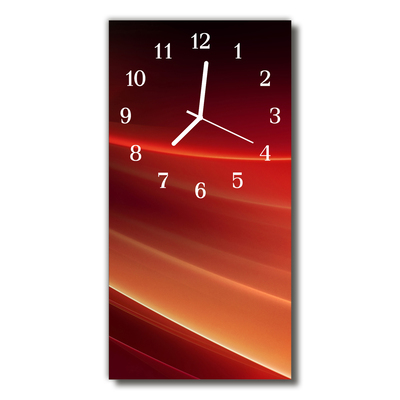 Glass Wall Clock Curves