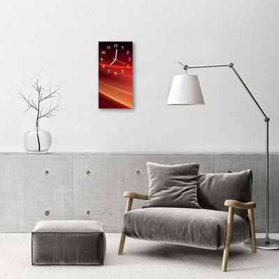 Glass Wall Clock Curves