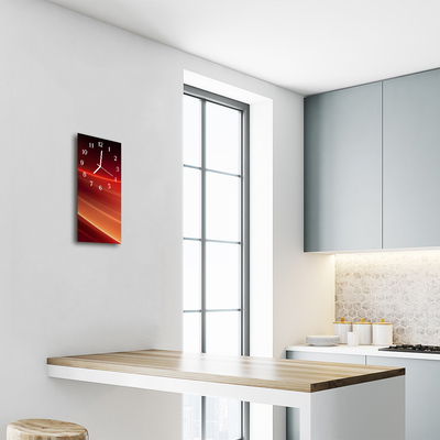 Glass Wall Clock Curves
