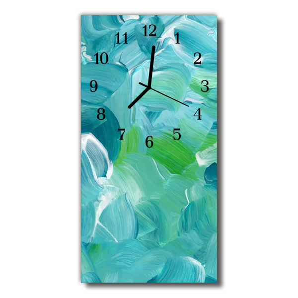 Glass Wall Clock Wave