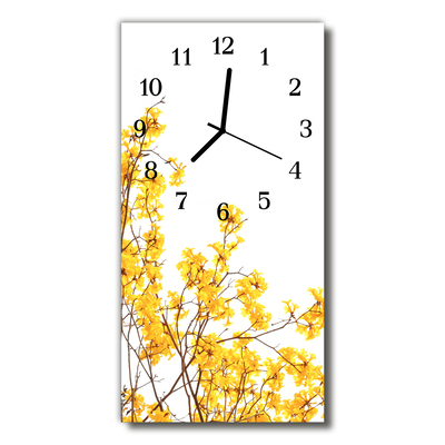 Glass Wall Clock Tree