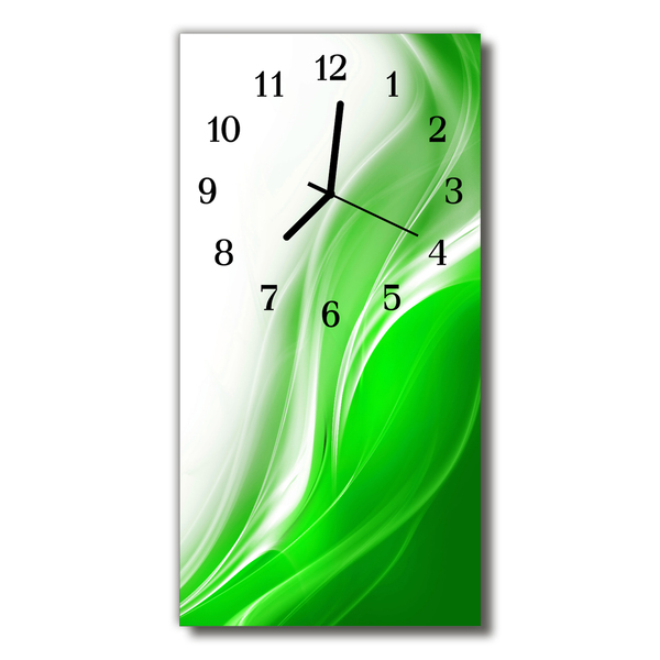 Glass Wall Clock Abstract