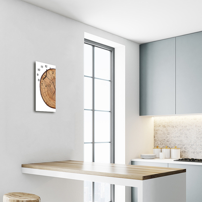 Glass Wall Clock Beamed