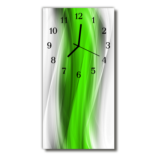 Glass Wall Clock Abstract