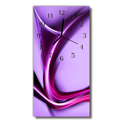 Glass Wall Clock Abstract