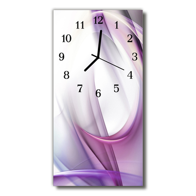 Glass Wall Clock Abstract