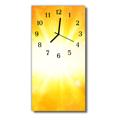 Glass Kitchen Clock Sunshine