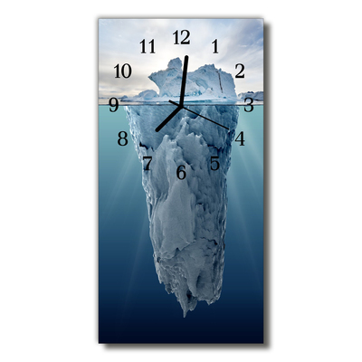 Glass Kitchen Clock Glacier