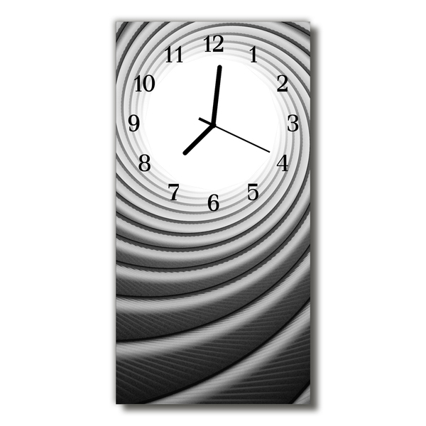 Glass Kitchen Clock Whirl