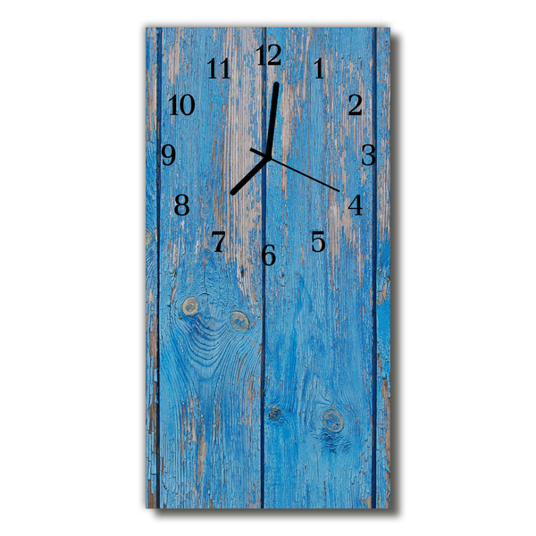 Glass Kitchen Clock Wood