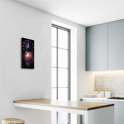 Glass Kitchen Clock Cosmos