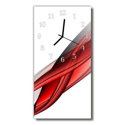 Glass Kitchen Clock Abstract