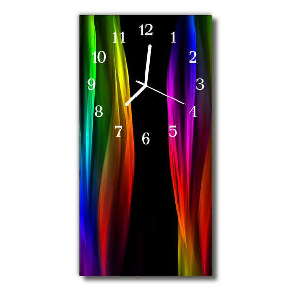 Glass Kitchen Clock Rainbow